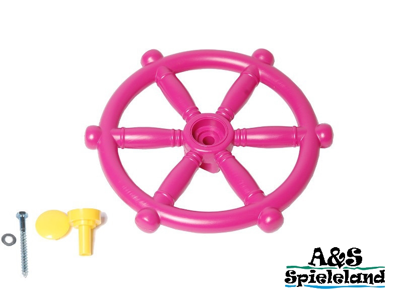 Lenkrad Steuerrad für Kinder pink - A&S Spieleland