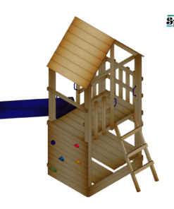 Spielturm BASTI 2.0 120cm Rutsche Dach Typ II