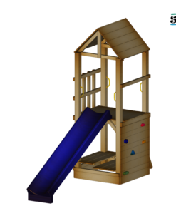 Spielturm CHRIS 2.0 120cm Rutsche Dach Typ II