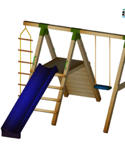 Spielturm JUNIOR 2.0 120cm Rutsche SET 1