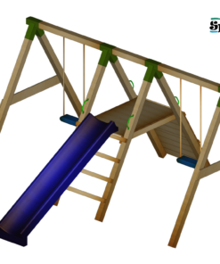 Spielturm JUNIOR 2.0 120cm Rutsche SET 3